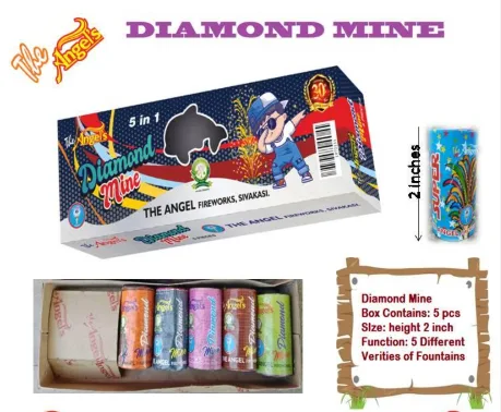 Diamond Mine – 5 Design Fountain (5 pcs)